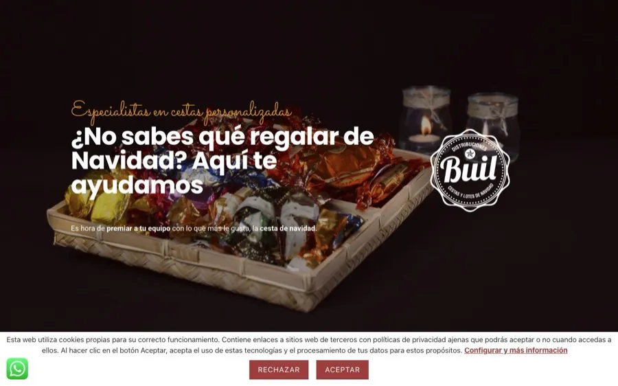 Distribuciones Buil — Web y logo
